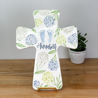 Sadie's Hydrangea Clay Cross Plaque
