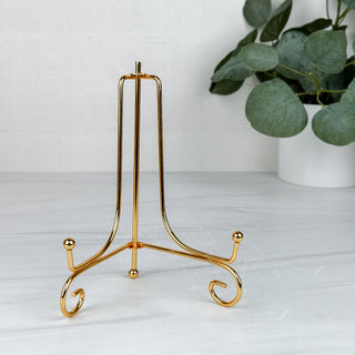Gold Extra Small Plate Stand (4")