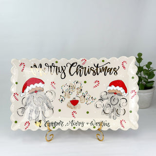Christmas Buddies Wide Platter