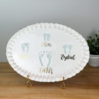 Ruffled Edge Clay Plaque