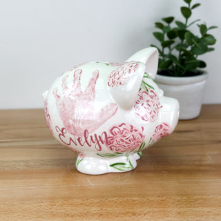 Sadie's Hydrangea Petite Piggy Bank