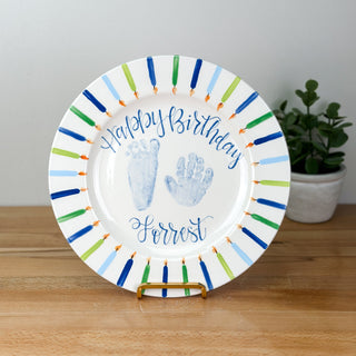 Candles Birthday Cake Plate