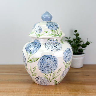 Sadie's Hydrangea Meghan Ginger Jar