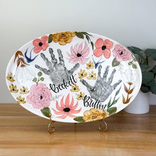 Boho Floral Wide Platter