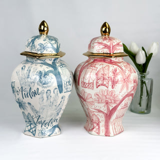 Classic Chinoiserie Keehln Ginger Jar