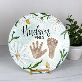 Daisy Clay Plaque
