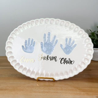 Ruffled Edge Clay Plaque