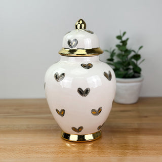 Textured Hearts Tyler Ginger Jar
