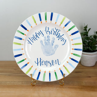Candles Birthday Cake Plate