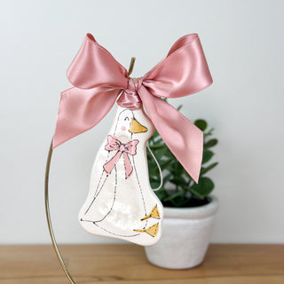 Silly Goose Clay Ornament