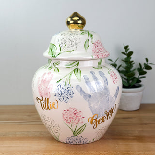 Sadie's Hydrangea Meghan Ginger Jar