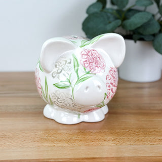 Sadie's Hydrangea Petite Piggy Bank