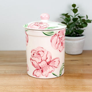 Peony Treat Jar