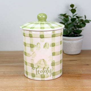 Gingham Treat Jar