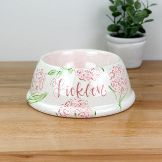 Sadie's Hydrangea Pet Bowl