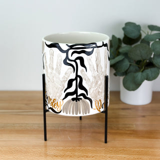 Art Deco Flowers Planter