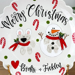 Christmas Buddies Wide Platter