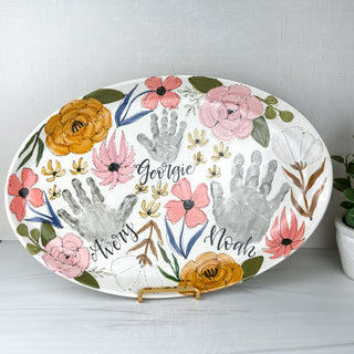 Boho Floral Wide Platter