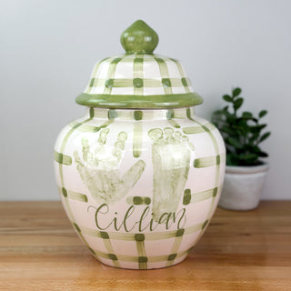 Gingham Meghan Jar