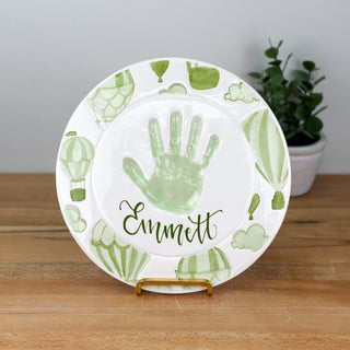 Hot Air Balloons Embossed Clay Plaque