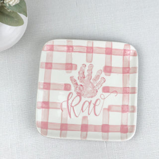 Gingham Trinket Dish