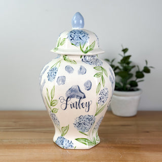Sadie's Hydrangeas Keehln Ginger Jar