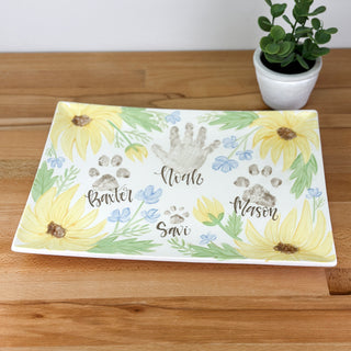 Nayeli's Sunflowers Wide Platter