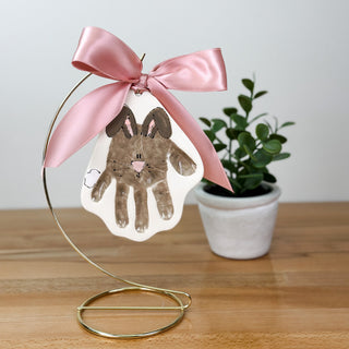 Easter Bunny Clay Ornament