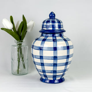 Gingham Tyler Ginger Jar