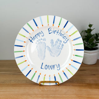 Candles Birthday Cake Plate