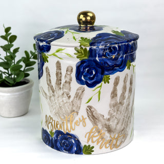 Elegant Flowers Canister