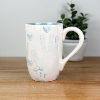 Textured Hearts Mug