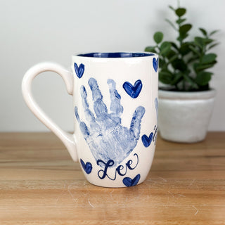 Textured Hearts Mug