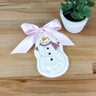 Snowman Clay Ornament