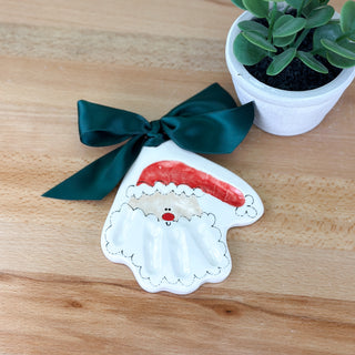Santa Clay Ornament