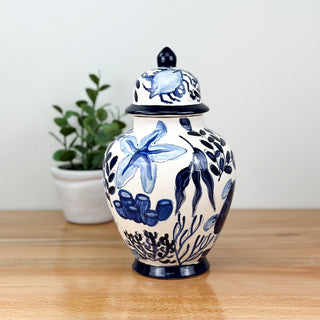 Beachy Chinoiserie Tyler Ginger Jar