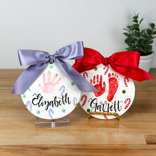 Candy Cane 6" Clay Ornament