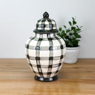 Gingham Tyler Ginger Jar