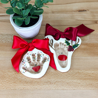 Reindeer Clay Ornament