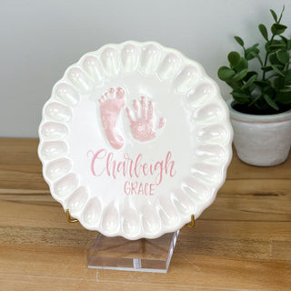 Ruffled Edge Clay Plaque