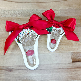 Reindeer Clay Ornament