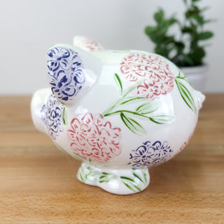 Sadie's Hydrangea Petite Piggy Bank