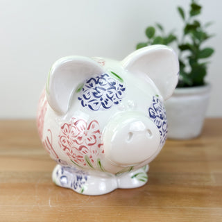Sadie's Hydrangea Petite Piggy Bank
