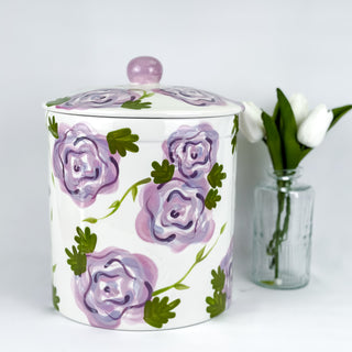 Elegant Flowers Canister