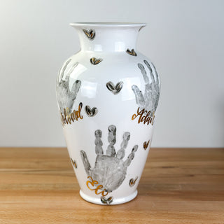 Textured Hearts XL Vase