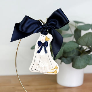 Silly Goose Clay Ornament