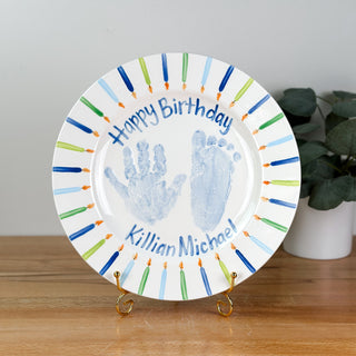 Candles Birthday Cake Plate