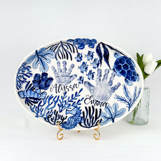 Beachy Chinoiserie Petite Platter