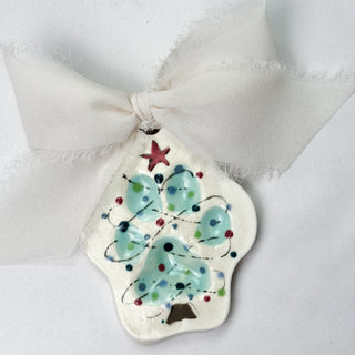 Christmas Tree Clay Ornament