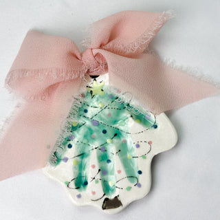 Christmas Tree Clay Ornament